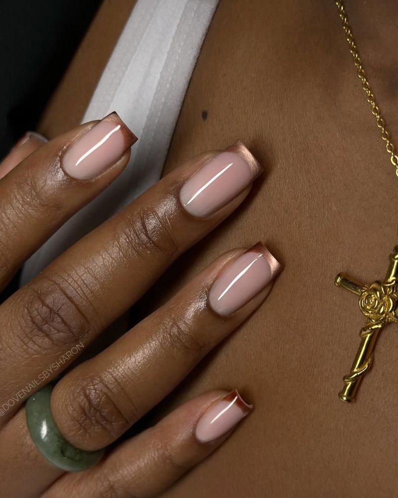 Cat Eye French Nails