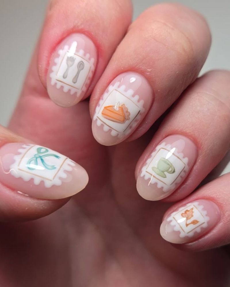 Cute Thanksgiving Nail Art
