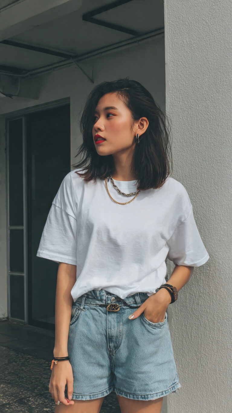 26 Jorts Outfits That Feel Effortless, Casual, and Just the Right Amount of Cool