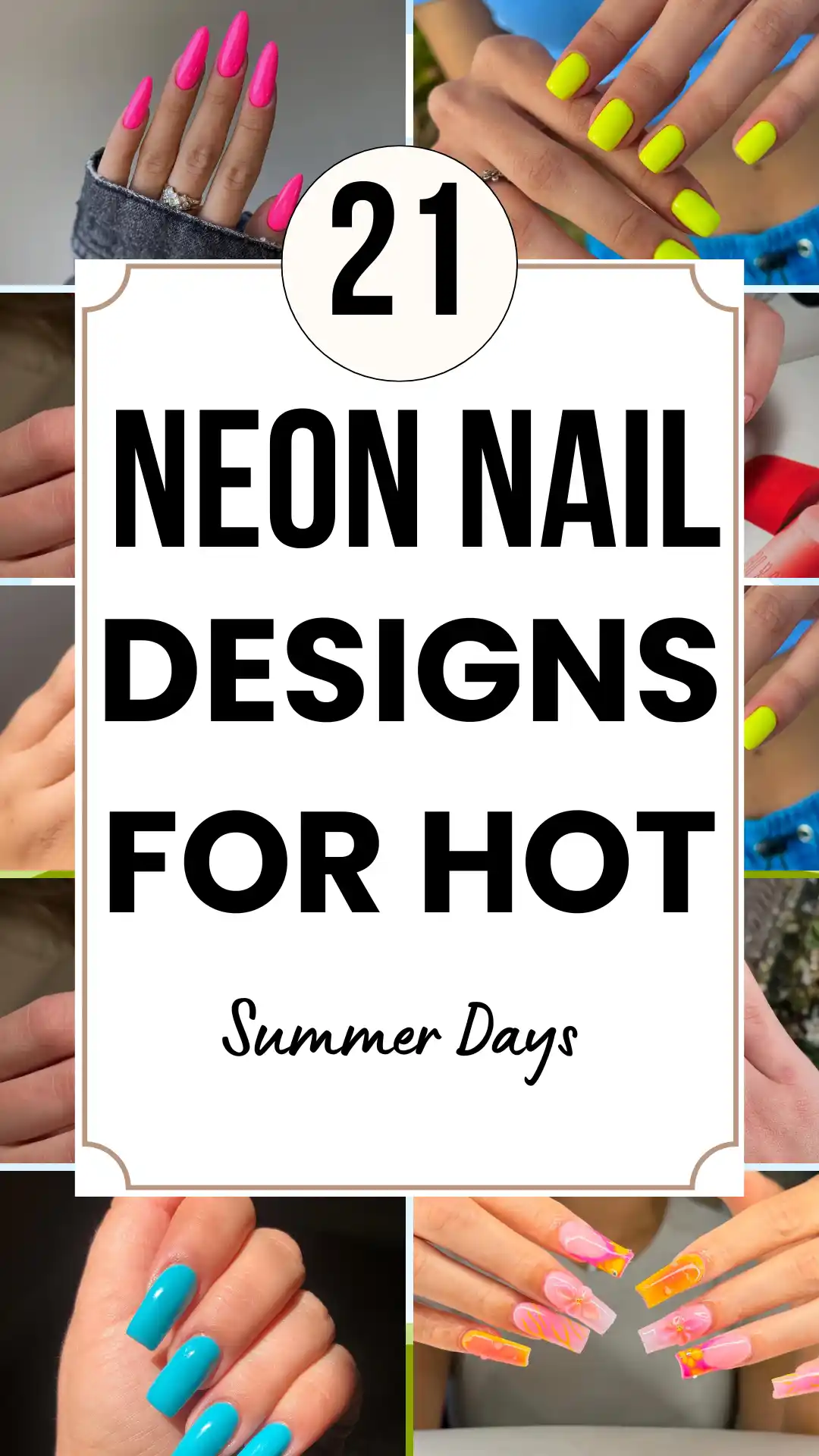 Neon Nail Designs