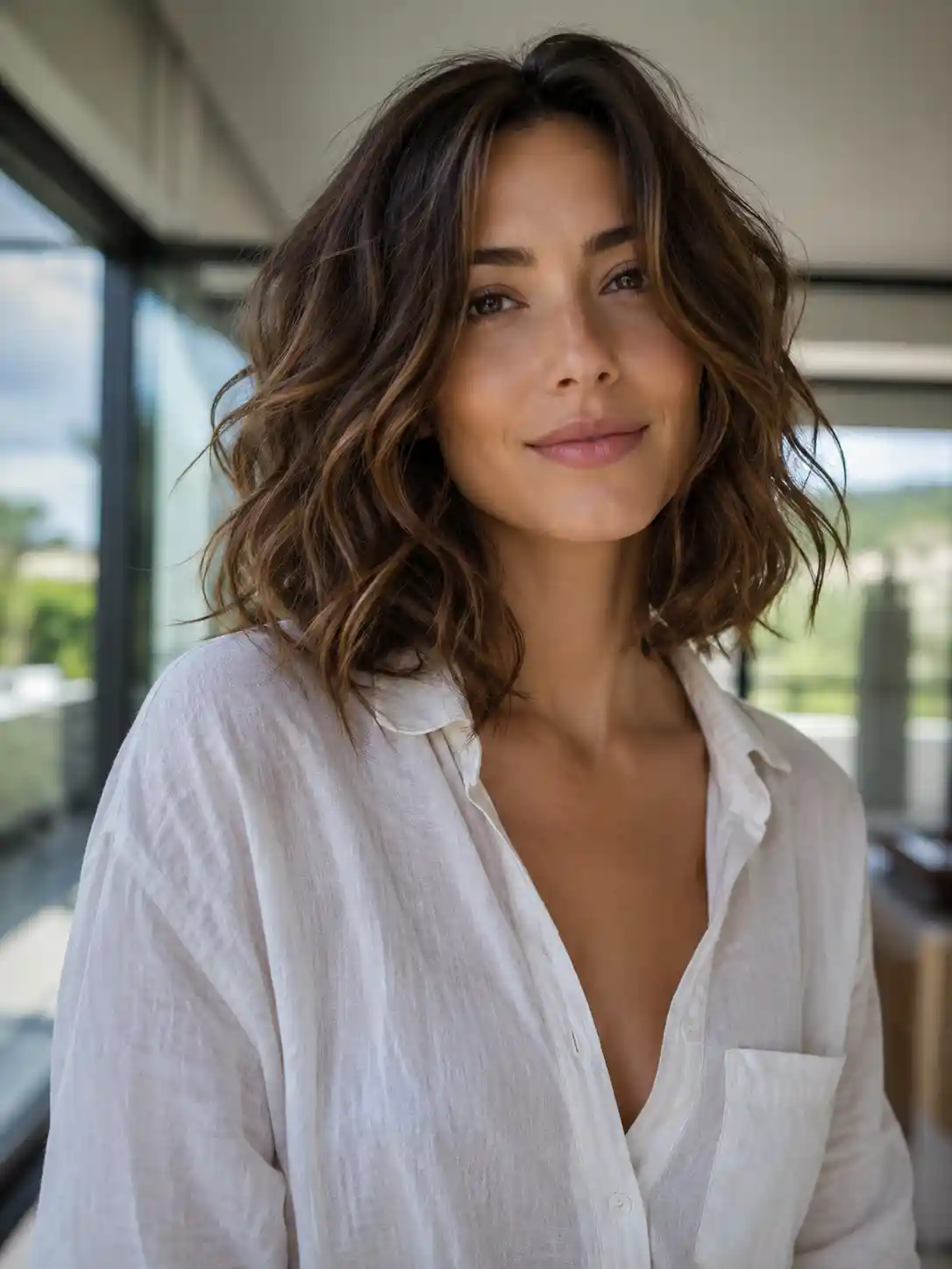 Collarbone-Length Cut with Soft Waves