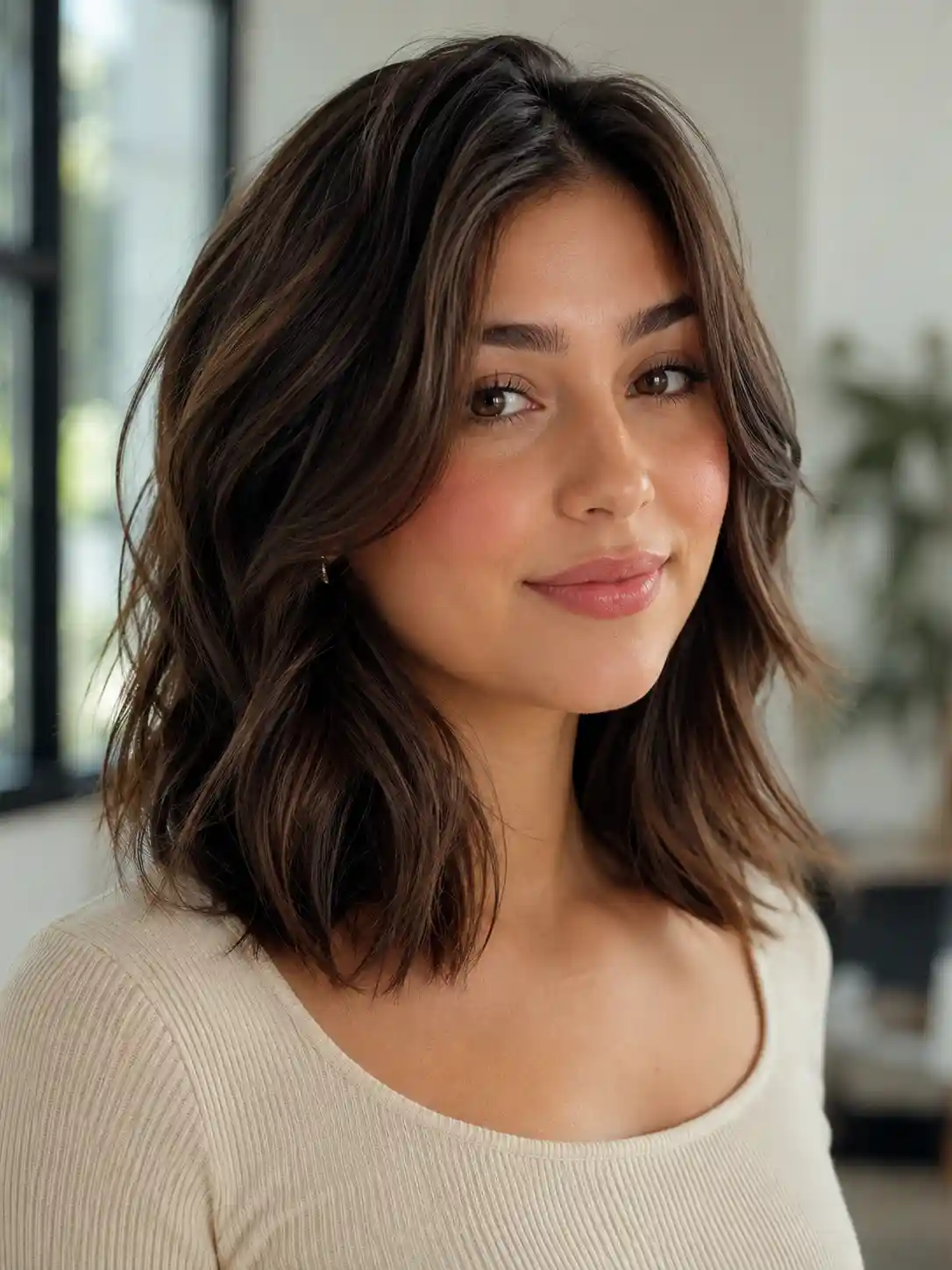 Textured Shoulder-Length Cut