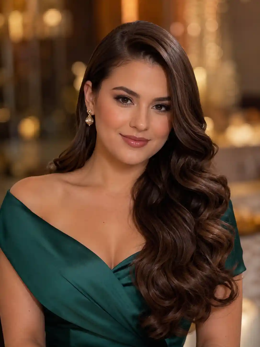 Side-Parted Glam Curls