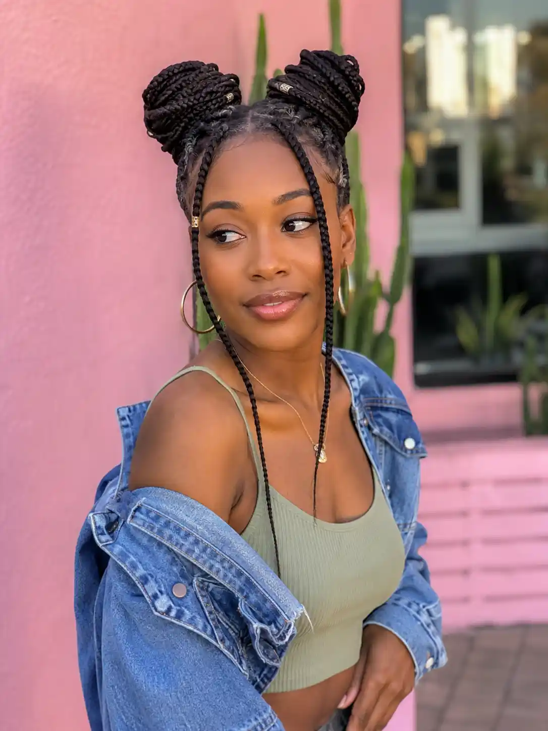 Braided Space Buns
