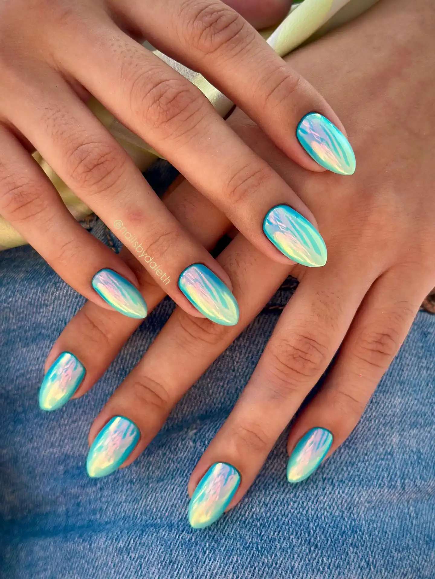 Mermaid Chrome Nails