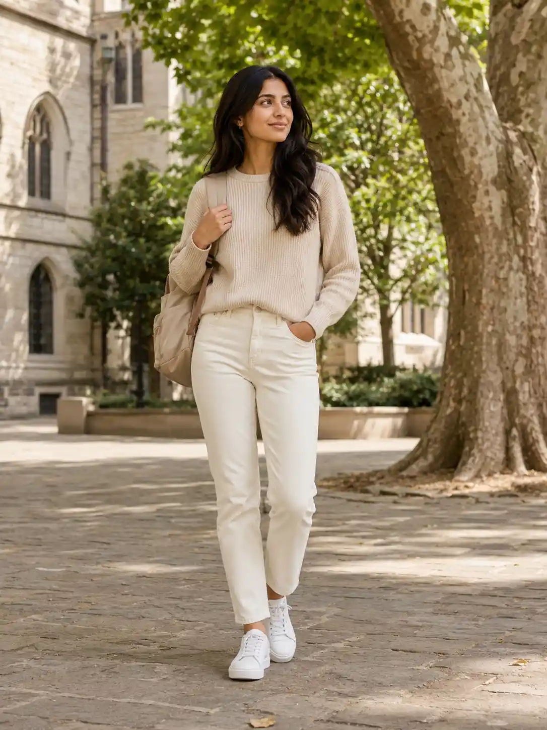 Monochrome Outfit in Neutral Tones