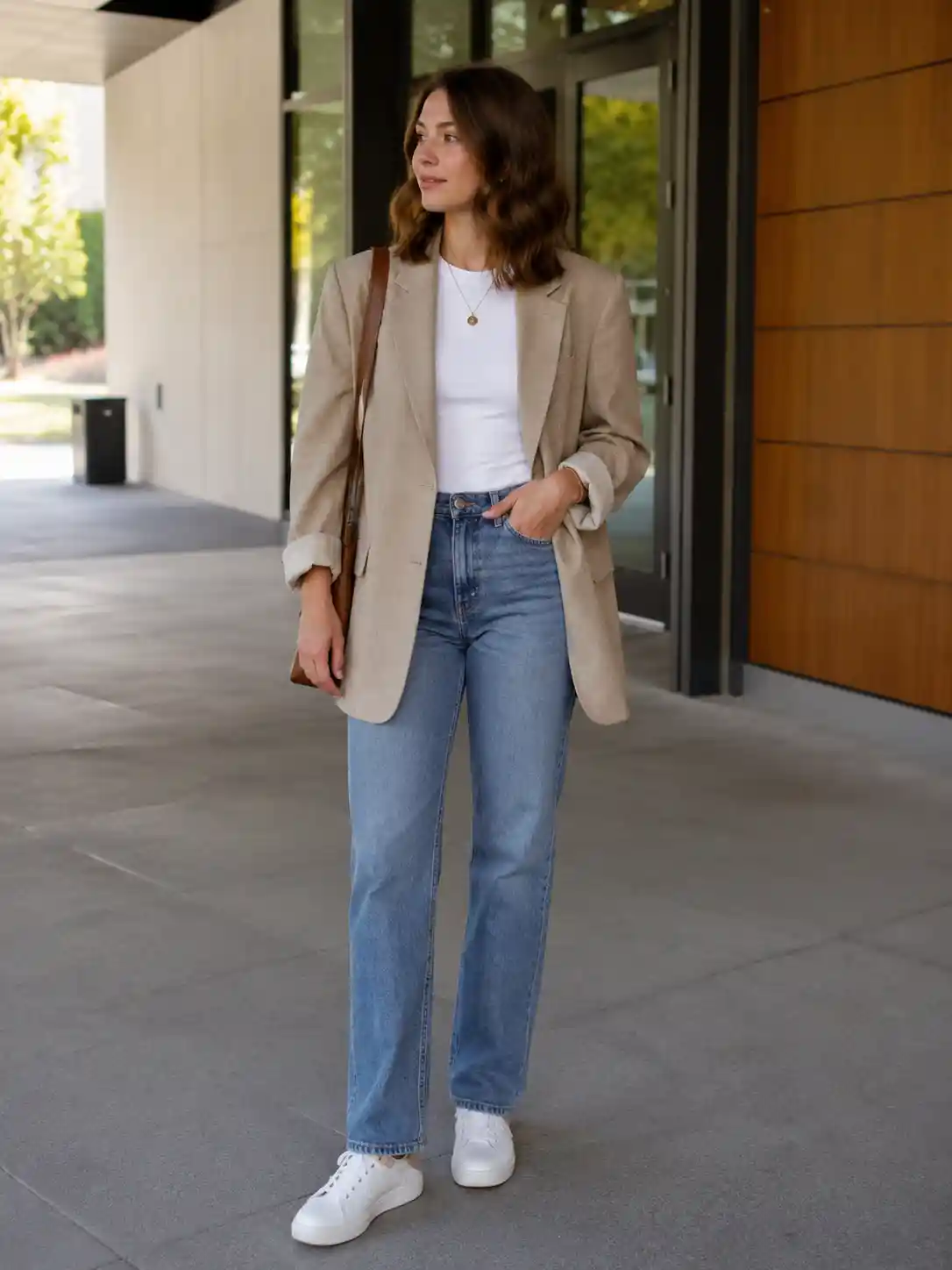 Oversized Blazer with Jeans